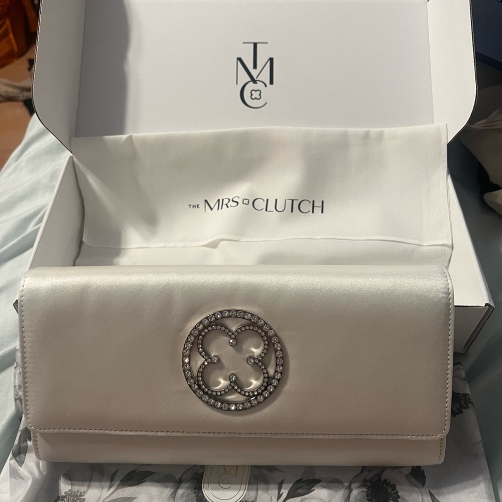 The Mrs Collection - White Bridal Clutch